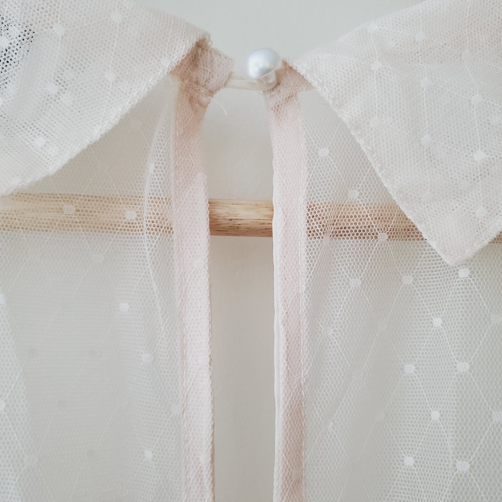 Unique Vintage Swiss Dot Tulle Sweetheart Retro Swing Dress - Picture 14 of 16